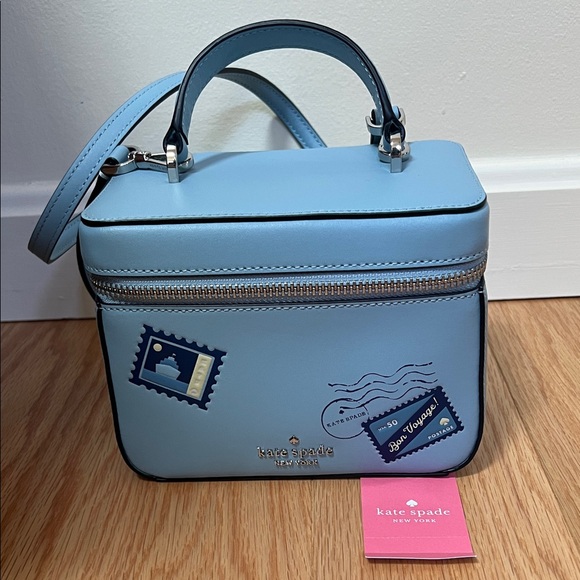 New! Kate Spade Bon voyage Trunk off the grid fresh water Crossbody Bag.